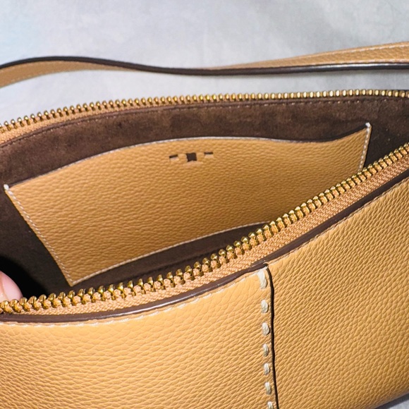 Tory Burch Camel Tory Burch McGraw Wedge Shoulder Bag - Picture 10 of 16